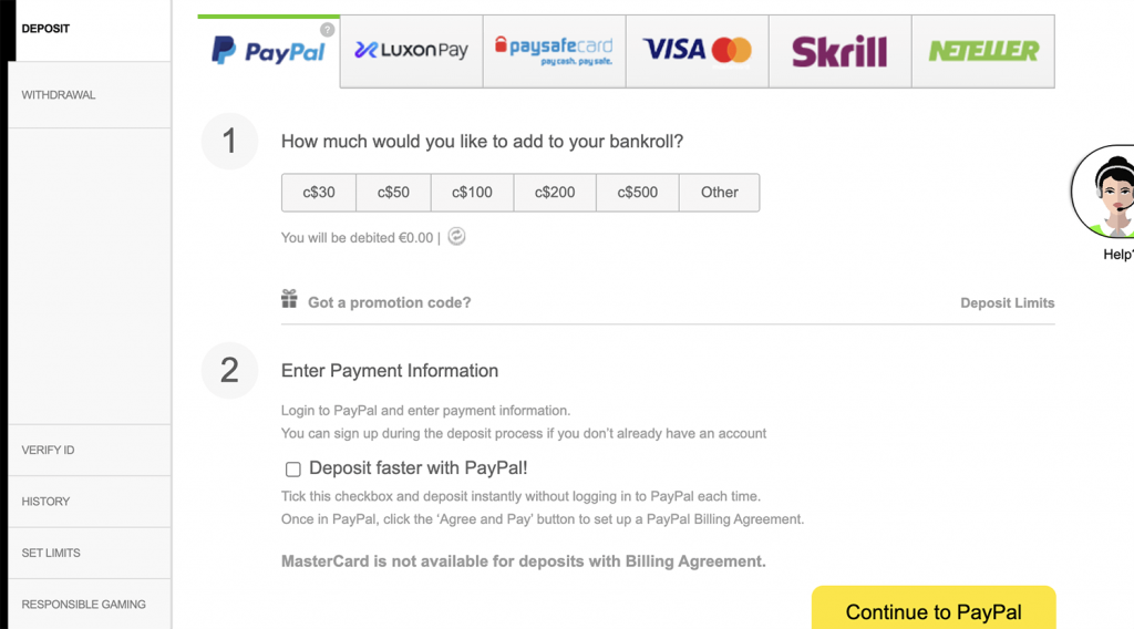 Payment Methods at 888 Casino