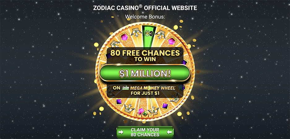 Zodiac casino welcome bonus